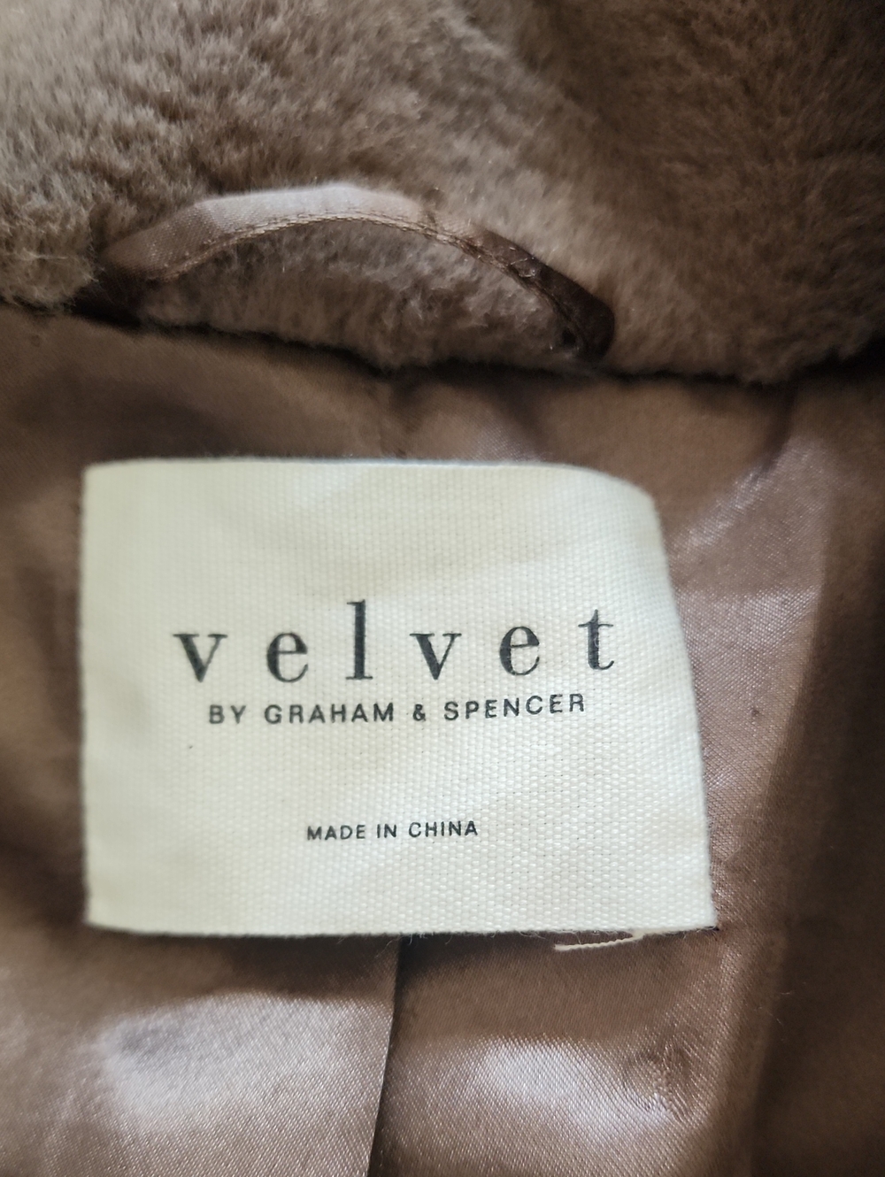 Velvet by Graham & Spencer Brown Faux Fur Teddy Jacket Coat - Picture 8 of 11